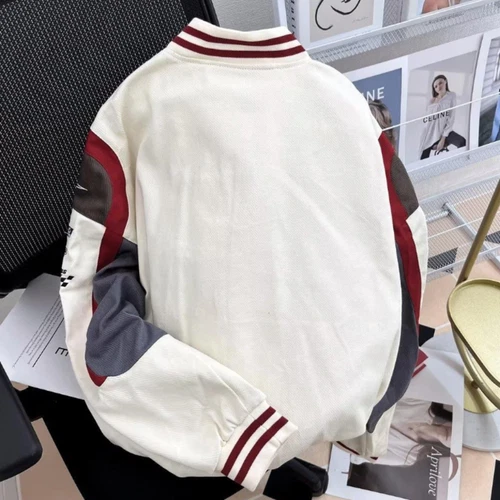 Unisex Adults M&M Printed/EMBROIDERY Casual Loose Motosport Jacket UK S-3XL - Bild 21 von 26