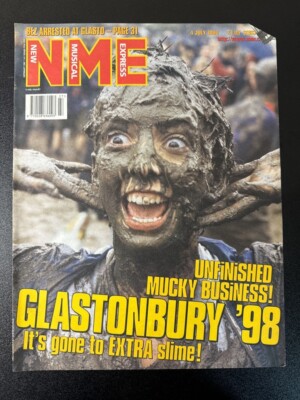 GLASTONBURY - NME COVER PAGE 15X11''' MAGAZINE ADVERT / POSTER L421