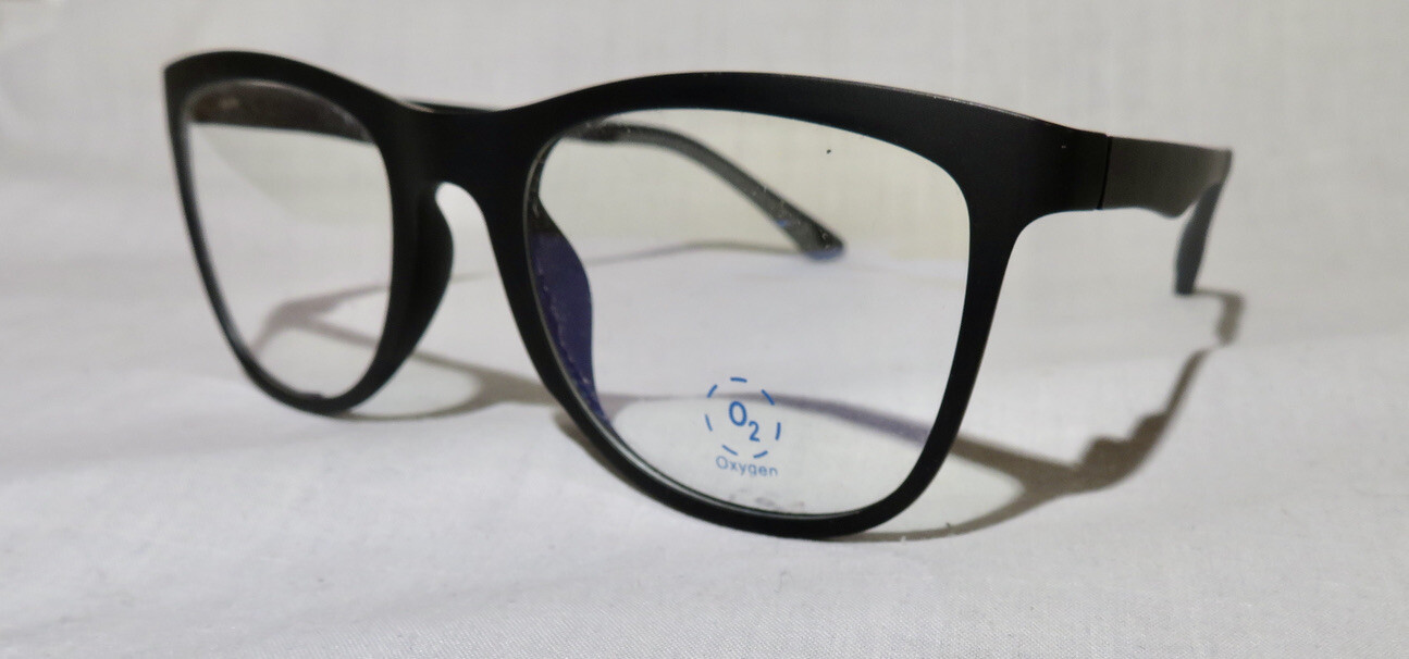 NEW O2 Oxygen eyeglasses Matte Black Eyewear frame, 5017135 eBay