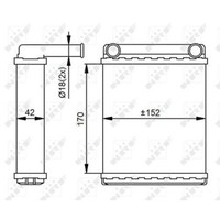 Nrf 54306 WäRmetauscher Heizung HeizungsküHler Innenraumheizung Fahrzeugheizung