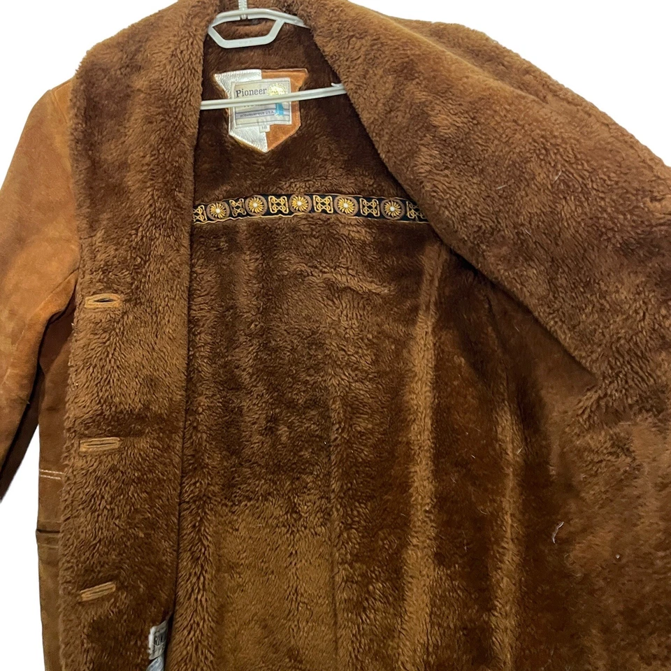 Abrigo Pioneer Wear de cuero y chaqueta de piel Glenoit para mujer talla L a XL vintage Foto 4 de 4