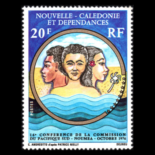 Nueva Caledonia 1976 - 16a Conferencia de la Comisión del Pacífico Sur - Sc 421 montada sin montar o nunca montada - Imagen 1 de 2