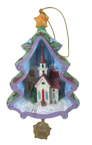 Jim Shore Danbury Mint 2012 O Come All Ye Faithful Weihnachtsschmuck in Box