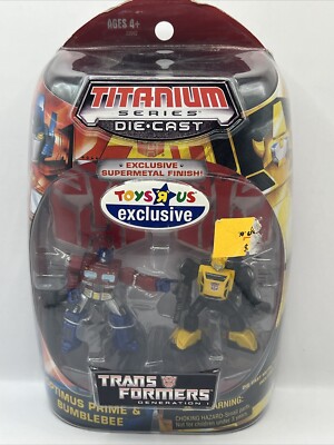 Titanium Series Optimus Prime & Bumblebee Transformers Gen 1 ToysRUs Exclusive