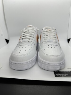 Nike Air Force 1 Low White Amber Brown Women display picture 3