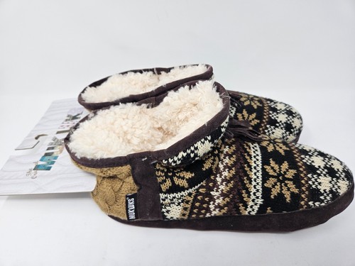 Muk Luks Hausschuhe camelbraun Winter kariert Größe XL 11-12 - Bild 4 von 7