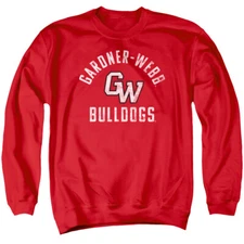 Gardner-Webb University Adult Crewneck Sweatshirt Bulldogs Logo, Red, S-3XL