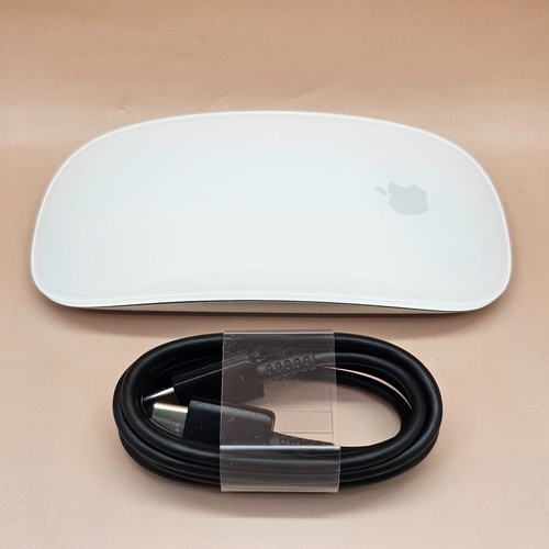 Apple Magic Mouse USB-C Multi-Touch White MXK53AM/A Genuine A3204 w/ Cable