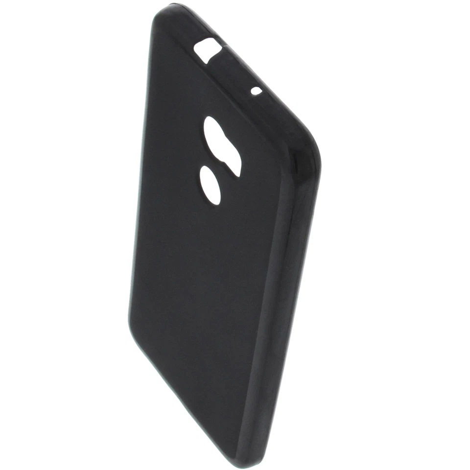Custodia per HTC E66/HTC One X10 Custodia Cellulare TPU Gomma Custodia Nera - Immagine 2 di 4