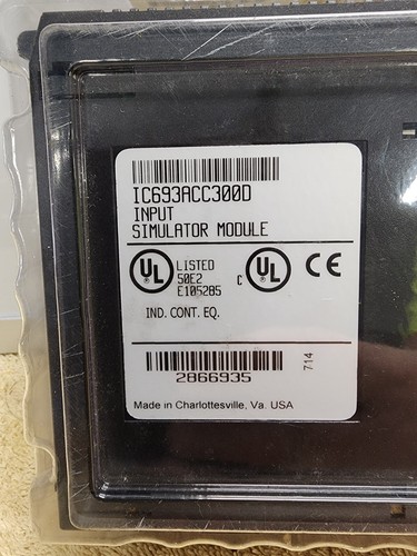 General Electric IC693ACC300D Fanuc Input Simulator Module FREE SHIPPING!!!!! - Picture 2 of 4