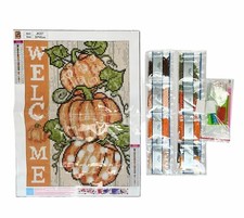 Diamond Art Painting Kit 5D Halloween Welcome Fall Pumpkins NEW Sealed Package