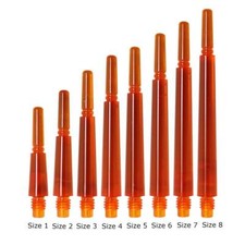 COSMO FIT SHAFT GEAR NORMAL-LOCKED DART SHAFTS - CLEAR ORANGE - SET OF 3