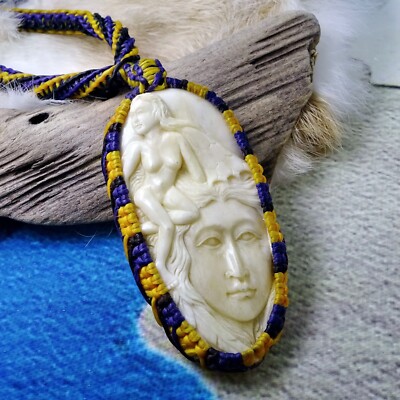 Goddess Necklace, Hand Carving, Gift For Her Closeout 50% Off!