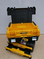 DeWALT TSTAK SHALLOW 2 DRAWER STORAGE CASE DWST1 70706 + ORGANISER STYLE CASE