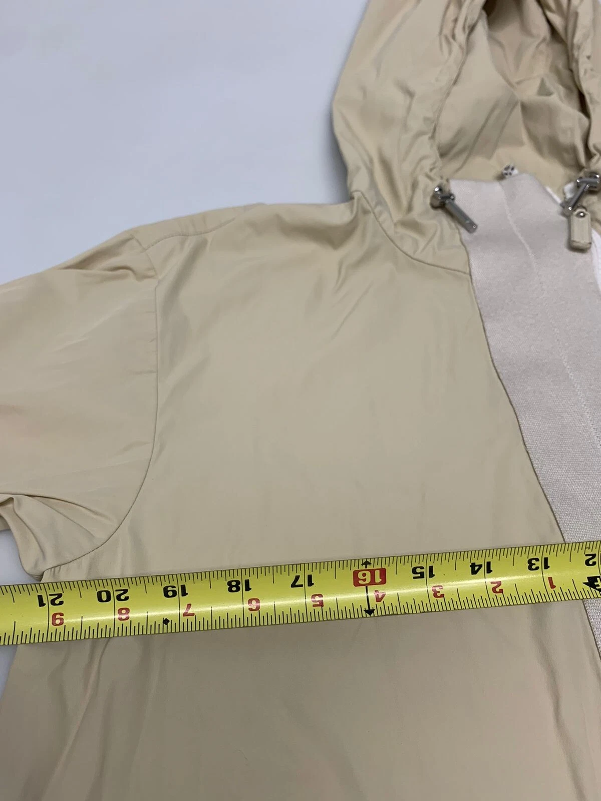 Giacca Longchamp Felpa con Felpa con Cappuccio Intera Beige S Donna A38