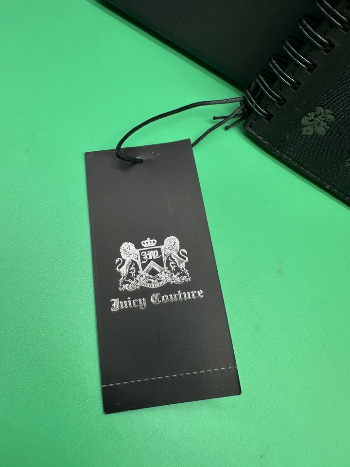 Vintage Rare NOS Juicy Couture Journal Diary Notebook Black Skulls Silk With Box - Image 3 of 4