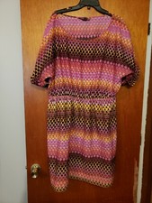 Fynn & Rose Women’s Pink Dress Casual Summer Spring Size 20W Curvy Plus