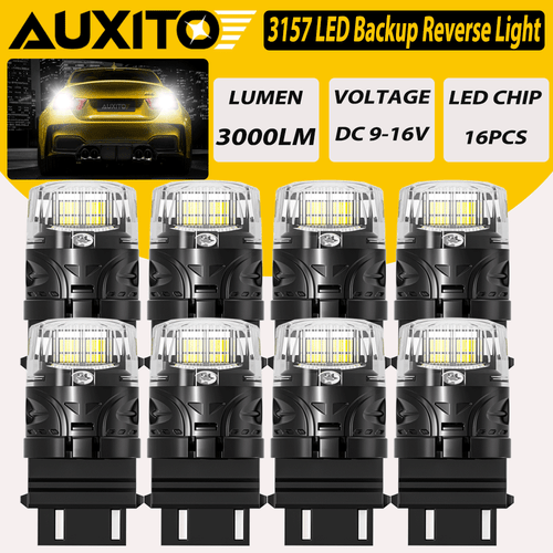 2/4/8 x 3157 LED Backup Reverse Light Bulbs White for Chevy Silverado 1500 99-13 - Foto 13 di 14