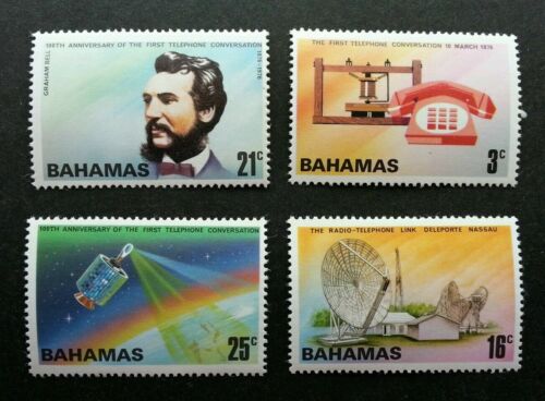 [SJ] Bahamas Telephone 1976 Satellite Earth Radio Signal Phone (stamp) MNH - Picture 1 of 5