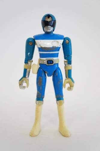 Denshi Sentai Denziman Blue Ranger Chogokin GB-16 Vintage Figure Popy Japan
