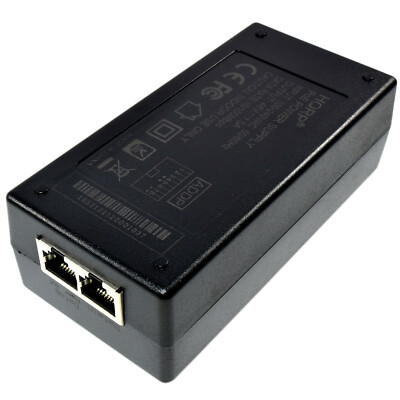Alimentatore POE Iniettore 48V &ndash; Per Telecamere IP, Telefoni VoIP, Si Collega Alla Presa Adattatore POE