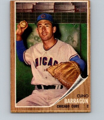 1962 TOPPS BASEBALL #66 CUNO BARRAGON                    MID GRADE QF