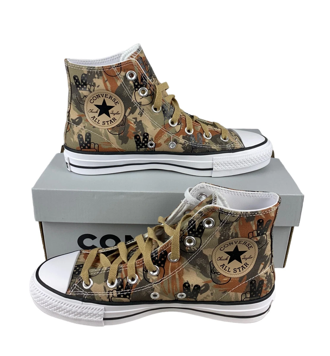 maniac Verdragen Voorstel NEW Converse Chuck Taylor All Star Pro Hi Peace Camo Shoes Mens Size 10  A02414C | eBay