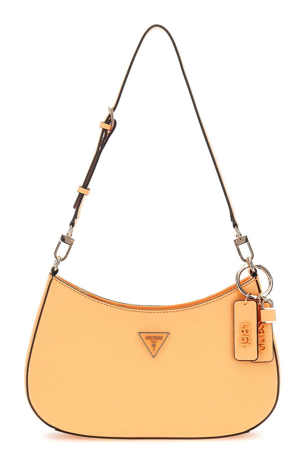 GUESS shoulder bag Noelle Top Zip Shoulder Bag Apricot