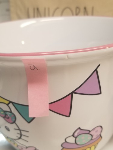 Hello Kitty Easter Mixing Bowl, Pastel, Bunny, Cupcakes, Spring, HTF, NEW! - Picture 13 of 23