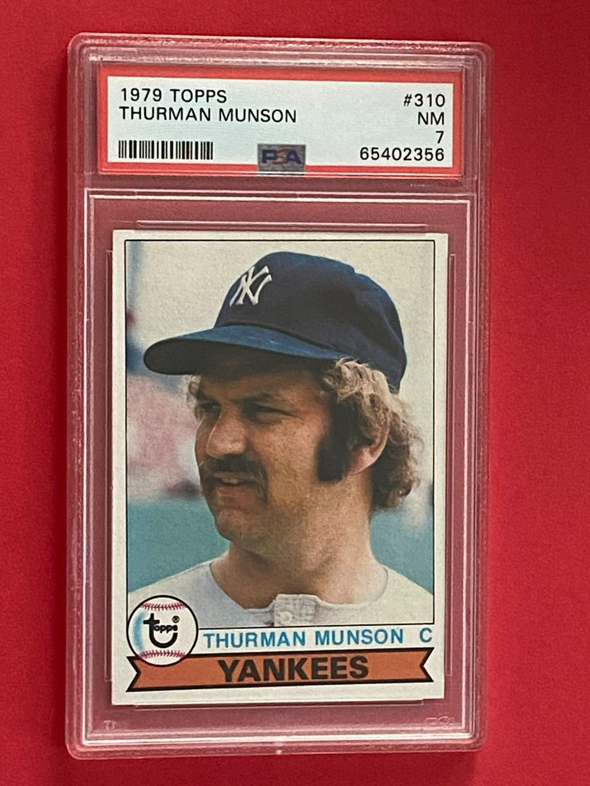 1979 Topps #310 Thurman Munson PSA 7 NM