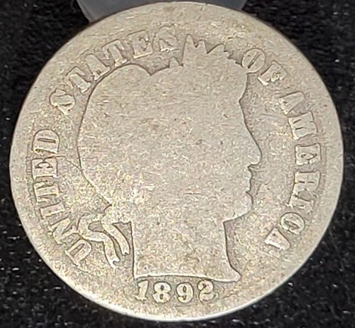 1892 P Philadelphia Mint Barber Dime