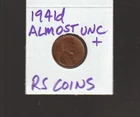 1941D  AU    LINCOLN  CENT   ~ALMOST  UNCIRCULATED+ ~  RS COINS #98B  FREE SHIP