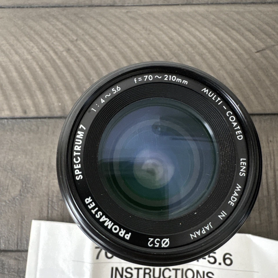 Nikon Promaster Spectrum-7  70-210mm f4-5.6 Ais manual Macro Zoom lens - Clean! - Image 2 of 4