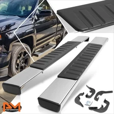 For 07-19 Silverado/Sierra Regular Cab 6"Side Step Nerf Bar Running Board Chrome