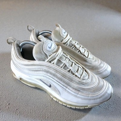 Nike Air Max 97 Triple Bone White Grey Sneaker Shoes Men's Size 11.5 #921826-101
