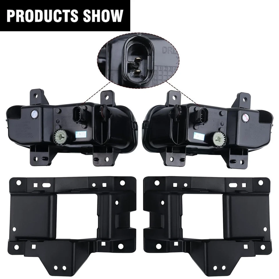 Luces antiniebla LED luces de conducción con cables de soporte para Dodge Ram 2500 3500 2019-2024 Foto 4 de 4