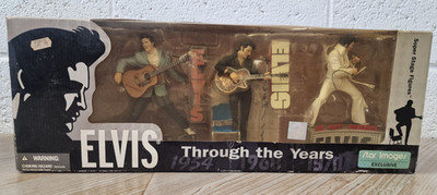 Vintage Elvis Presley Through The Years Deluxe 3-Pack McFarlane Boxed