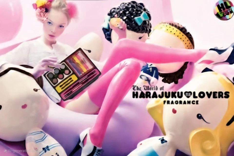 Harajuku Lover's fragrance, limited ed RARE HTF 15 pc On The Go Set GWEN STEFANI - Image 2 of 4