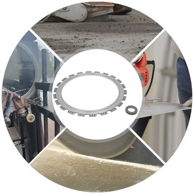 14.5 in Diamond Ring Saw Blade 22 Teeth 270mm Depth w/ Drive Wheel Concrete