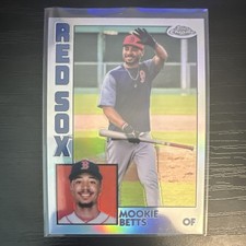 Topps 2019 Chrome 1984 Insert Mookie Betts #84TC-20 Red Sox Refractor