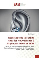 Said Al Hallak (U. A.) | DéPistage De La Surdité Chez Les Nouveau-NéS à...