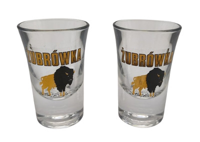  2er Set Żubrówka Shotgläser - Vintage Bison Wodka   