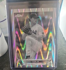2022 Topps Chrome Sonic - Gerrit Cole #179 Black & White RayWave Refractor
