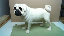 Life-Like Pug Dog Doll 12" x 9" life size Great Quality