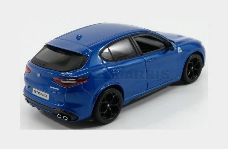 BURAGO 18-21086B ALFA ROMEO - STELVIO Q4 QUADRIFOGLIO V6 BITURBO 510hp 2017 - BL - Immagine 2 di 2