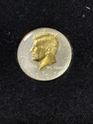 DANBURY MINT,    1998-P  KENNEDY HALF DOLLAR, GOLD AND SILVER