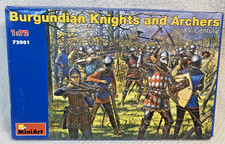 MiniArt Burgundian Knights Archers Model Kit 72001 XV Century 1:72 2002 READ