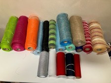 Craft Deco mesh/ribbons 17 rolls Open/Remnants 10 in wide Multicolor