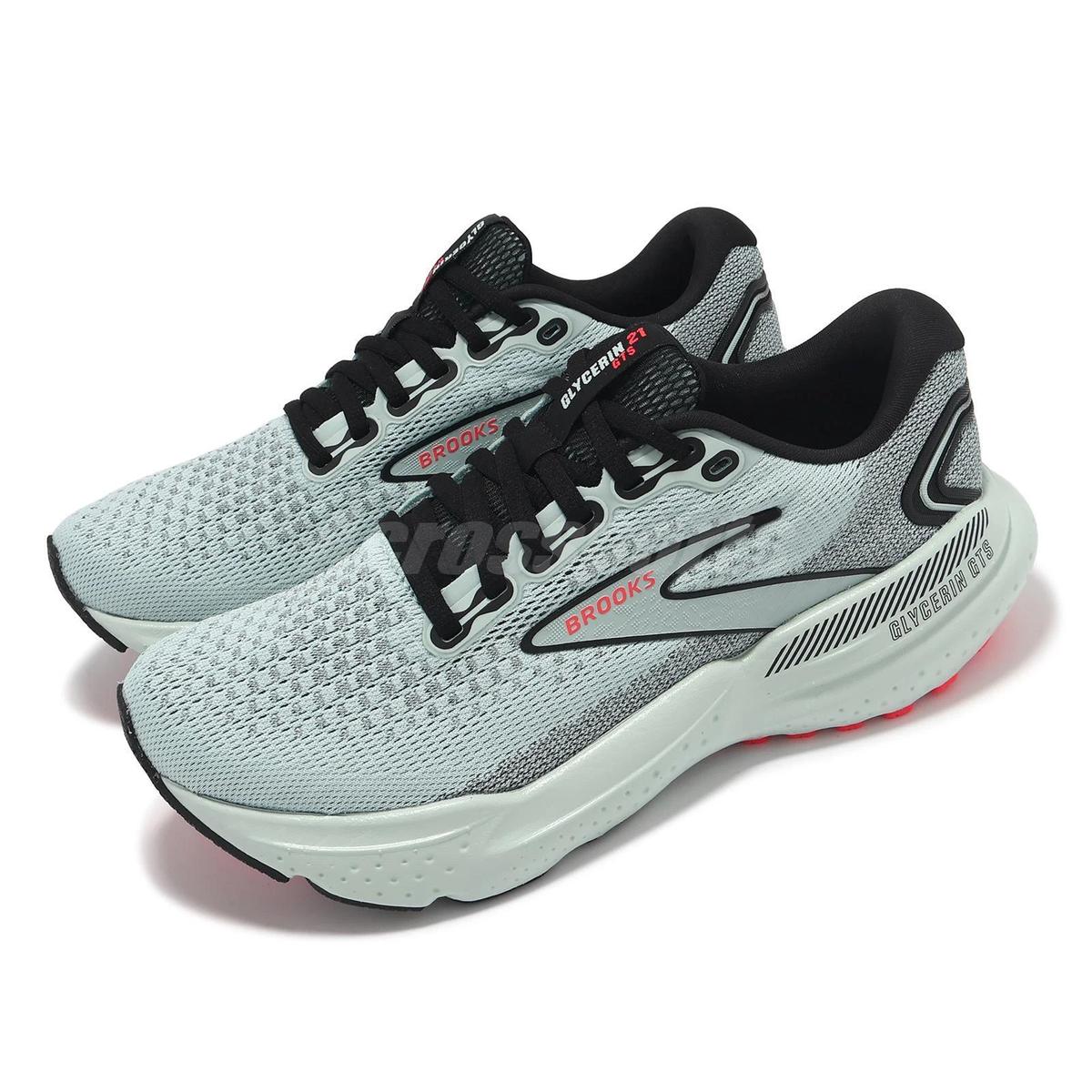 Brooks Glycerin GTS 21 Low Top Mesh Road Running Shoes Cloud Black