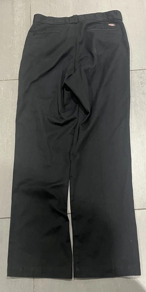 Iconic Dickies 874 Original Fit Black Work Trousers Pockets W42 L33 RRP:£70, photo 4 of 5